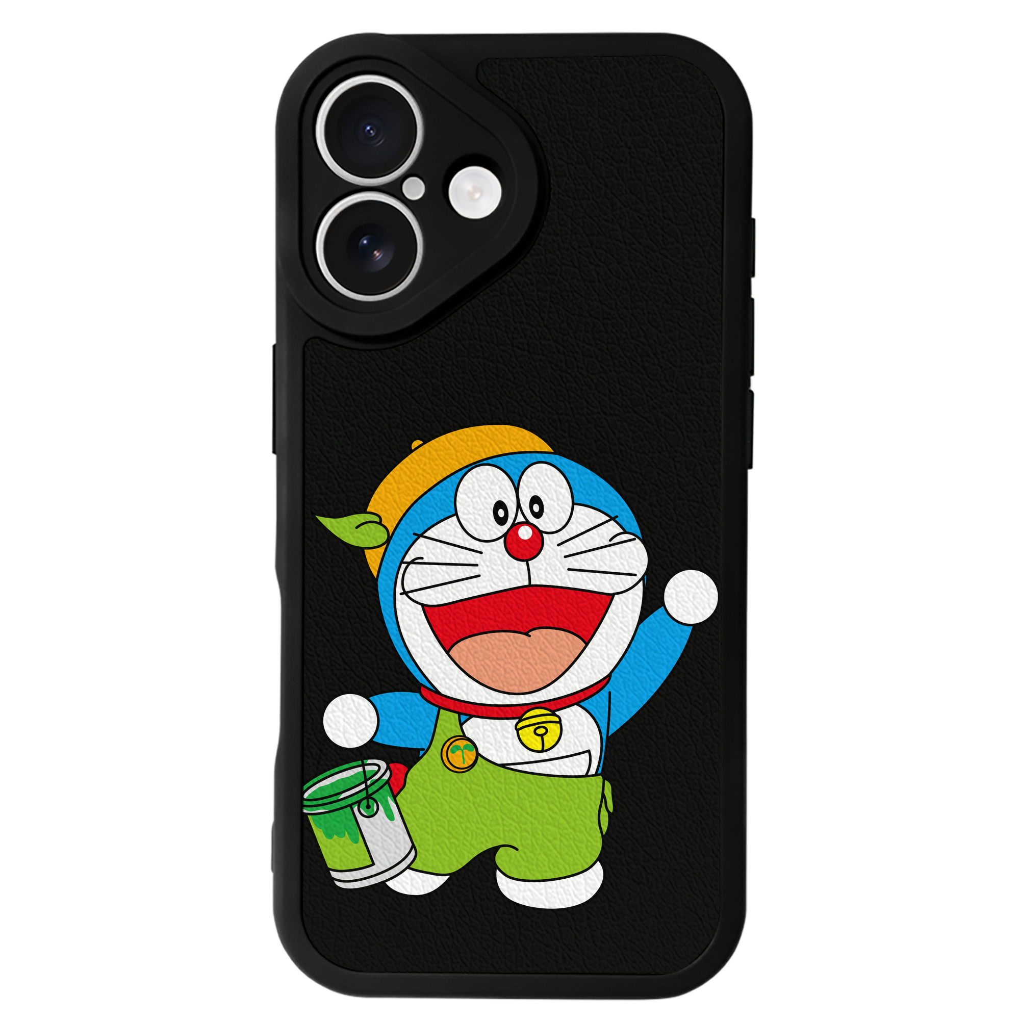 （画像用） ドラえもん Doraemon 【iPhone 16シリーズ対応】シリコンスマホケース（レザー調） 材質：シリコン